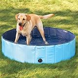 [mia.home®]Doggy Pool Hundepool Swimmingpool für Hunde 80/120/160 CM (160x30cm)